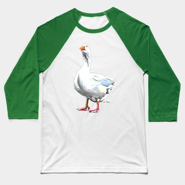 White Goose Baseball T-Shirt by lucafon18